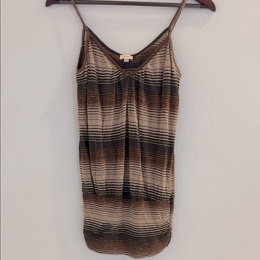 Ella Moss Brown Striped Camisole